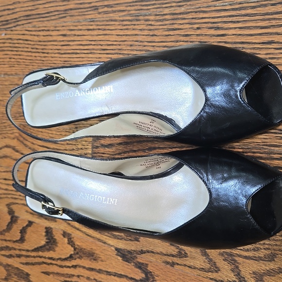 Black Enzo Angiolini Women's Slingback Shoes Size 6 - Picture 1 of 6